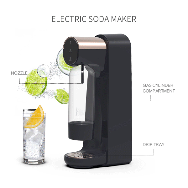 HF198 Electric Soda Maker Home Touch Screen Control Sparkling Water Maker Nouveau design